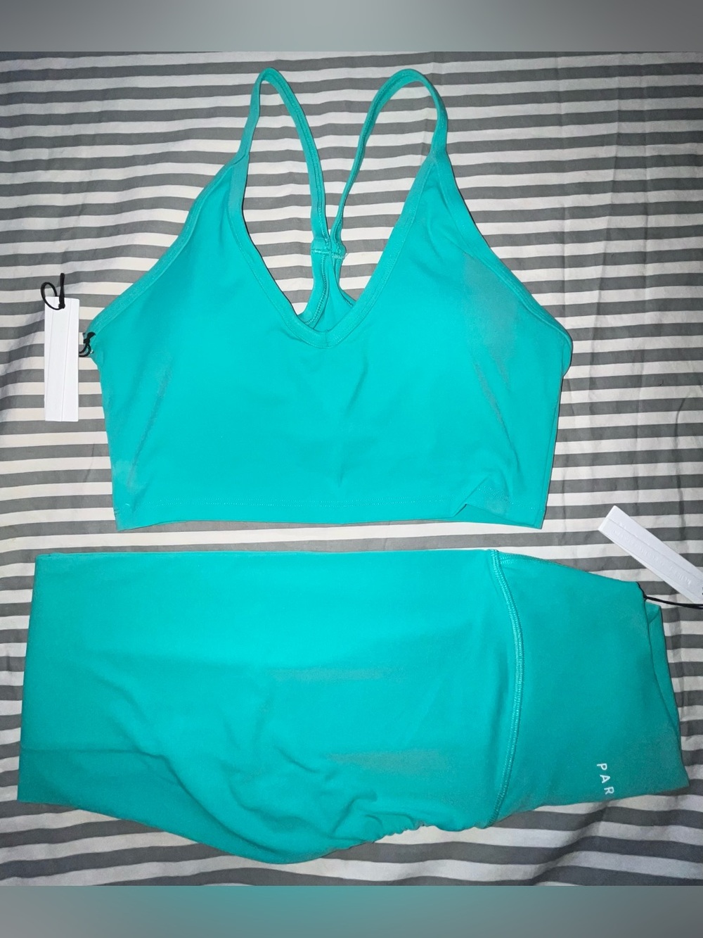 Paragon RecStretch Sculptseam Plus Legging + Legend Brami in Palm Leaf Sz M